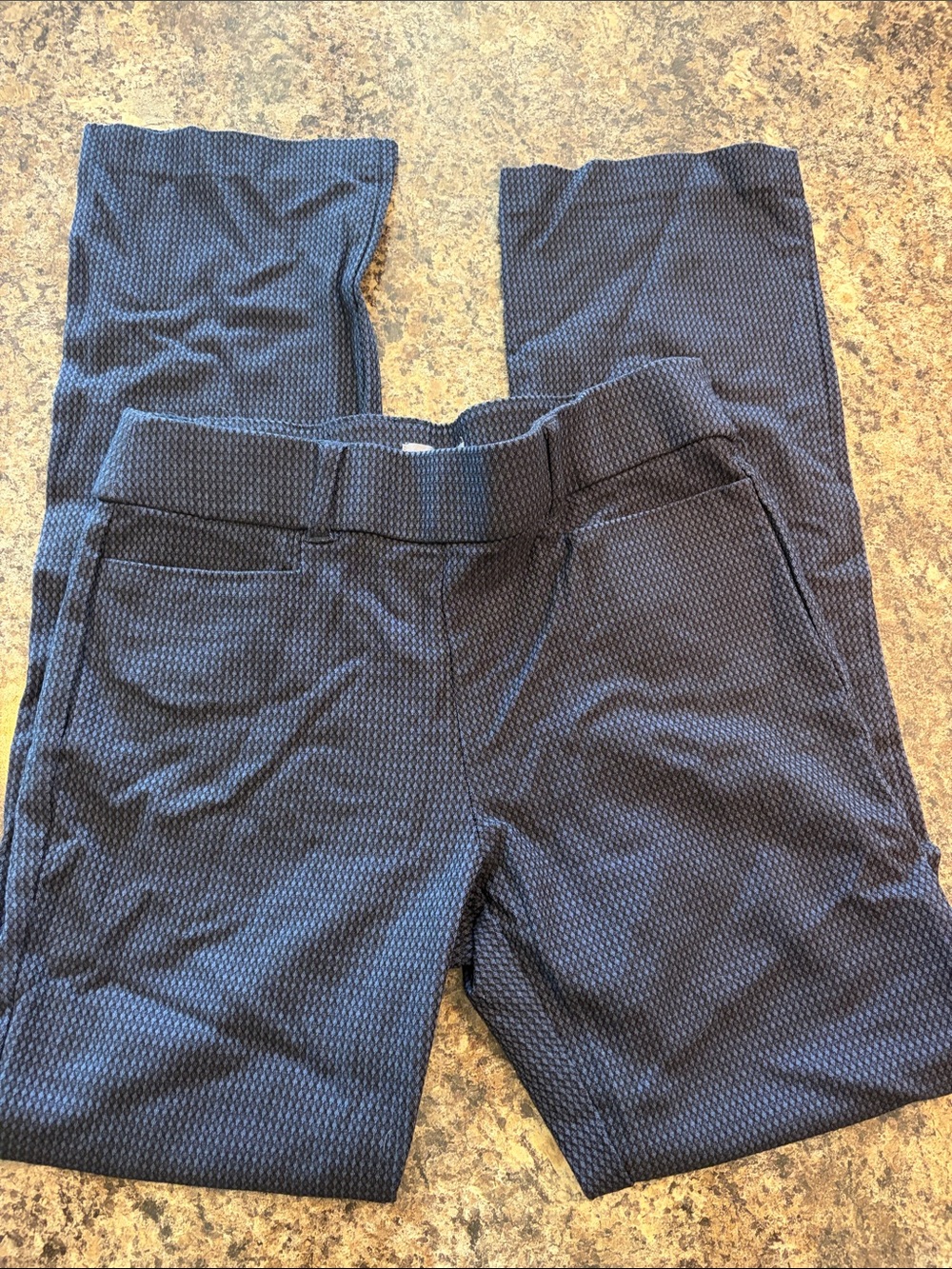 Maurices Navy Textured Dress Trousers
